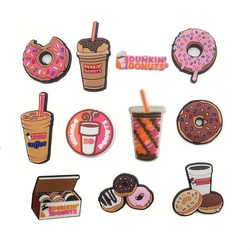 11 Assorted Dunkin Donuts 11 Shoe Charm