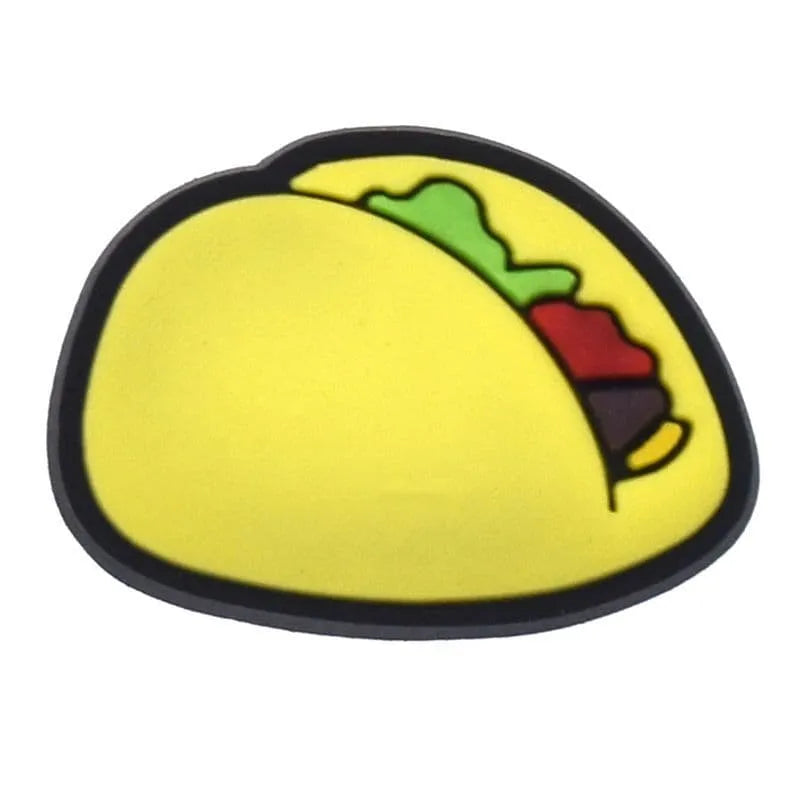 Mexican Taco Shoe Charm