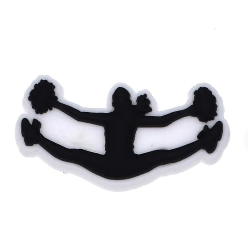 Cheer Leader Splits High Jump Shoe Charm