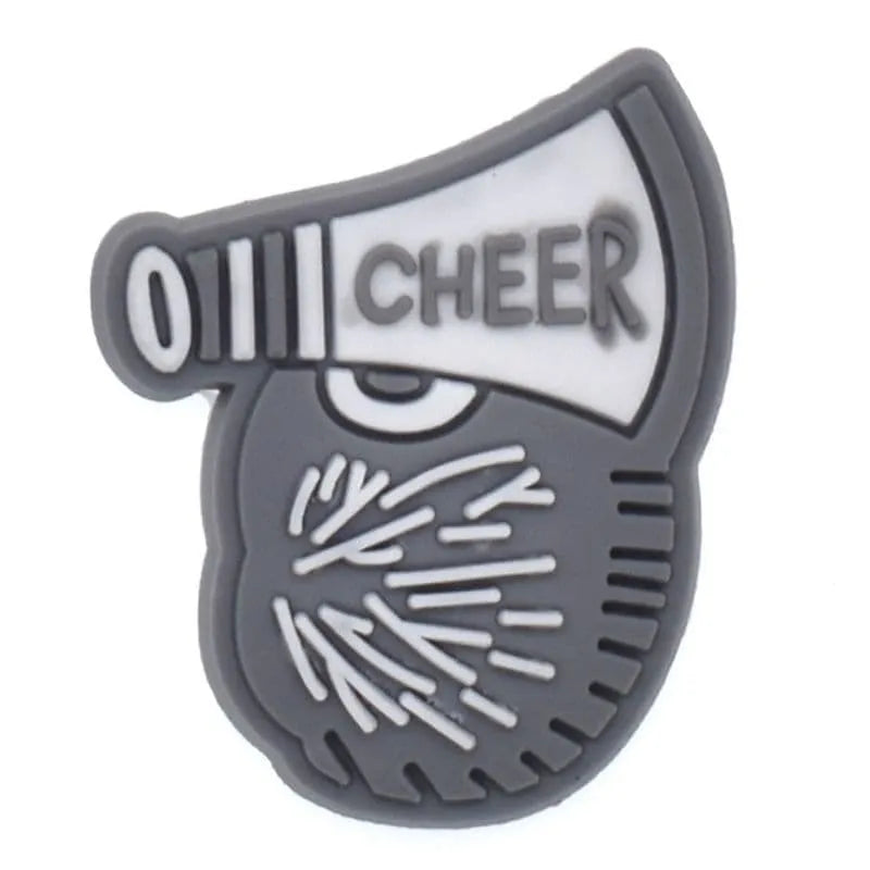 Megaphone Loud Grey Shoe Charm