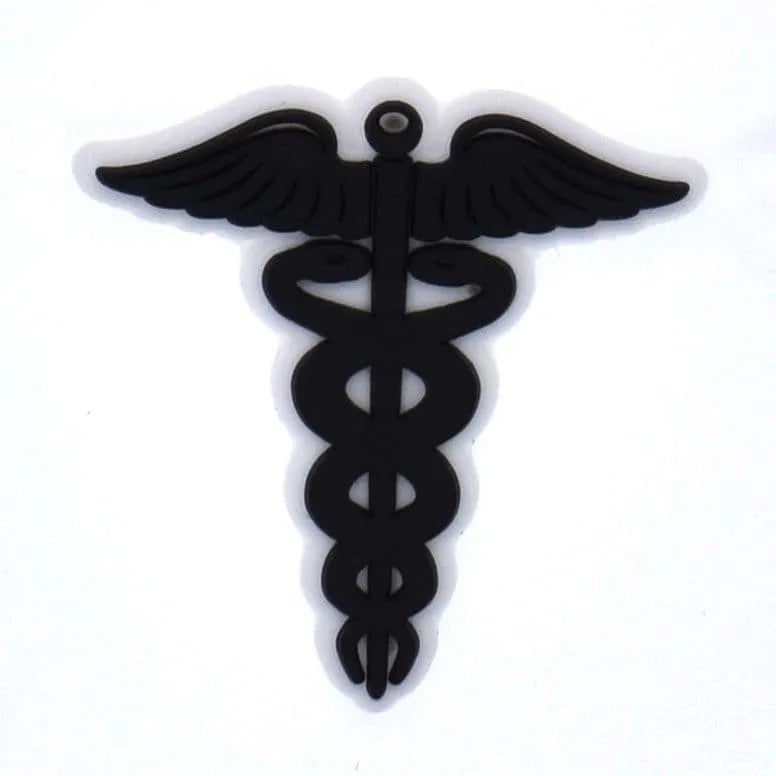 Medical Caduceus Shoe Charm