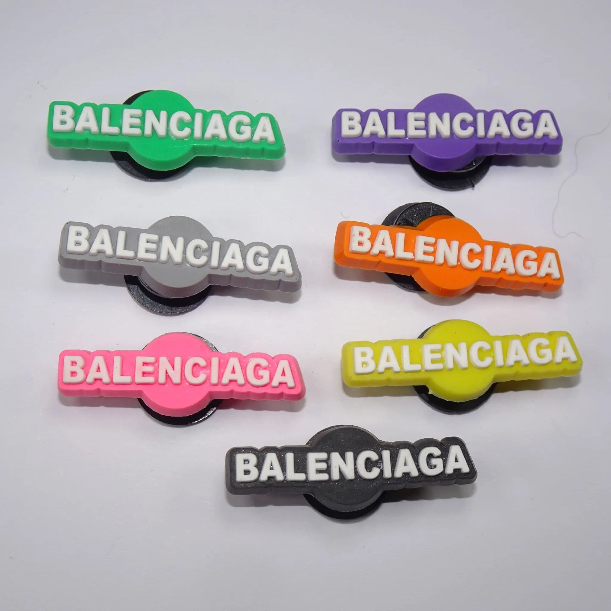 Balenciaga 7 Colours Stylized Bars Shoe Charm
