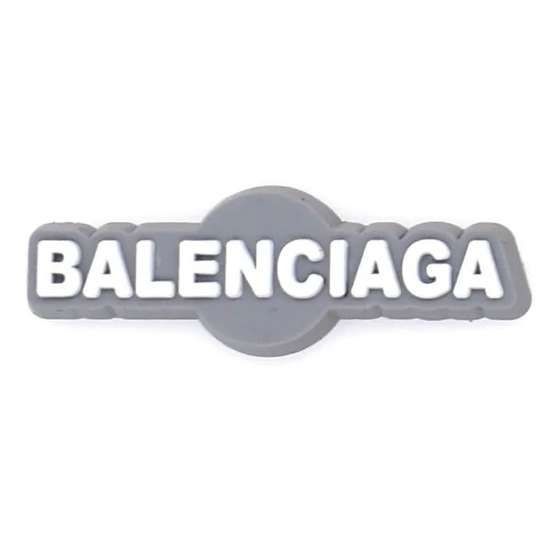 Balenciaga White On Grey Shoe Charm