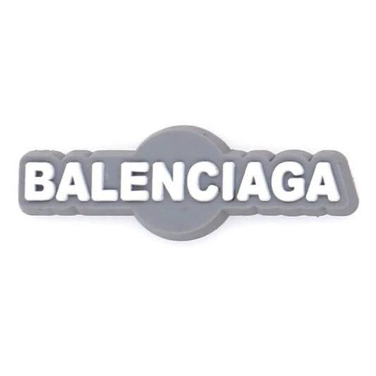 Balenciaga White On Grey Shoe Charm
