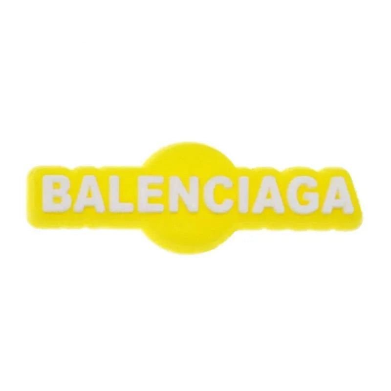 Balenciaga White On Yellow Shoe Charm