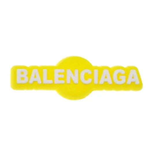 Balenciaga White On Yellow Shoe Charm