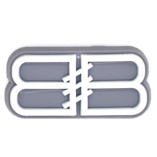 Balenciaga Double Bb Stylized Grey Shoe Charm