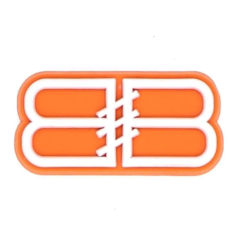 Balenciaga Double Bb Stylized Orange Shoe Charm