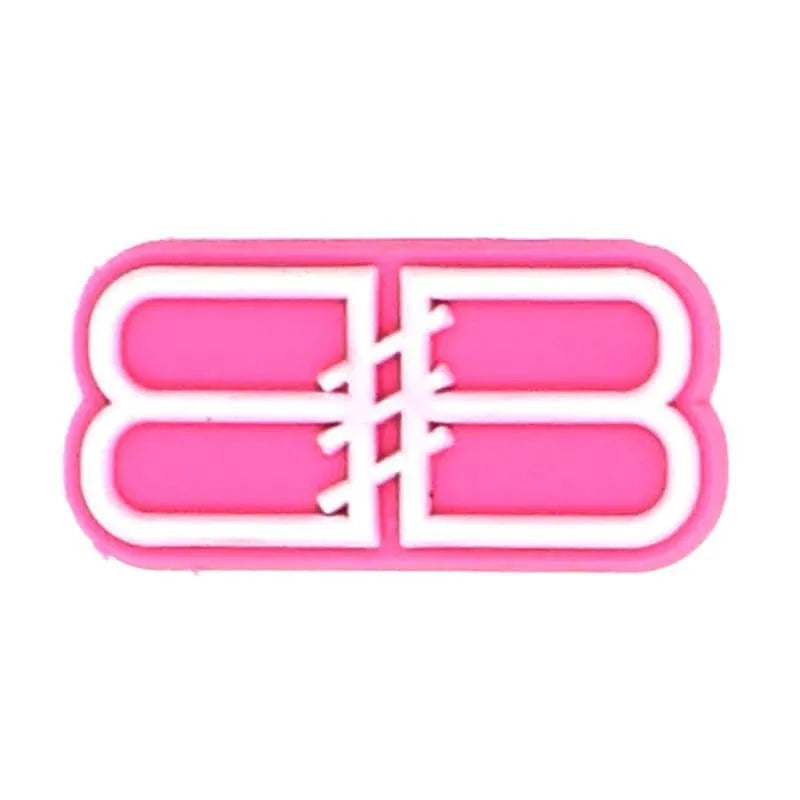 Balenciaga Double Bb Stylized Pink Shoe Charm