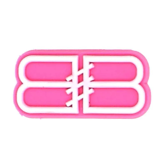 Balenciaga Double Bb Stylized Pink Shoe Charm