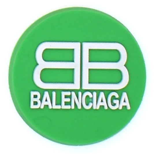 Balenciaga Round Badge Green Shoe Charm