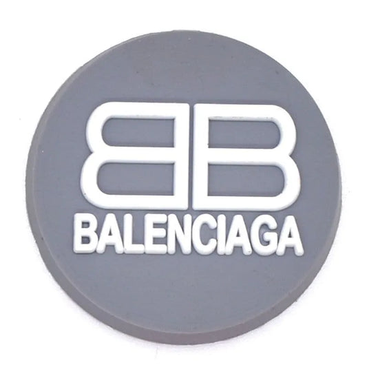 Balenciaga Round Badge Grey Shoe Charm