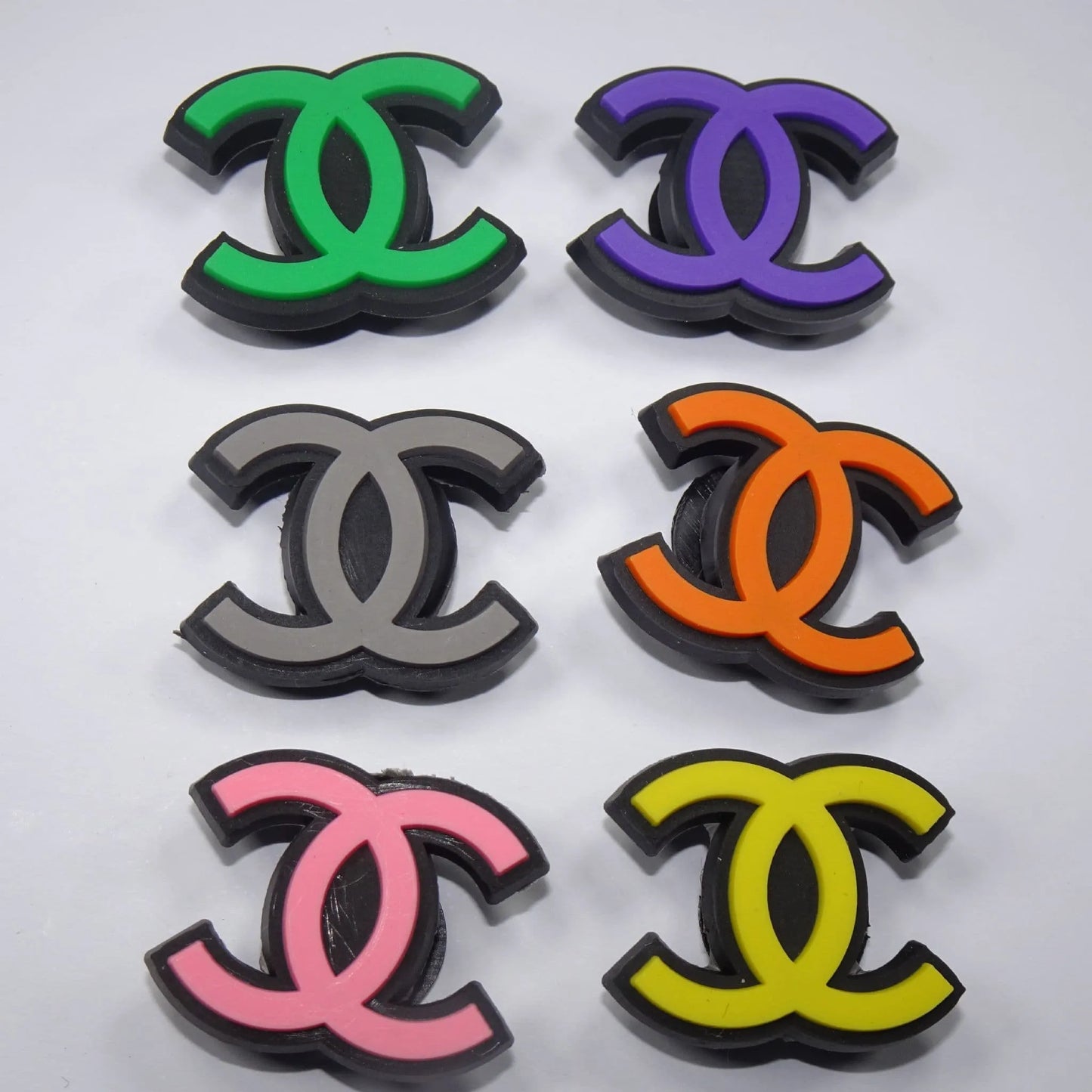 Cc 6 Colours Cc Stylized Logo'S Shoe Charm