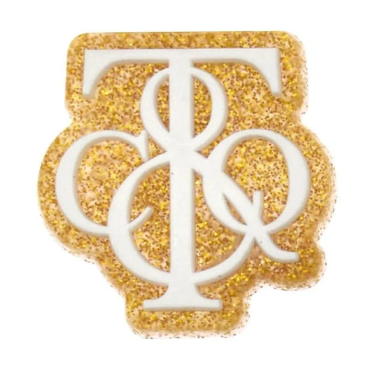 Tiffany & Co Stylised Logo Speckled Gold Shoe Charm