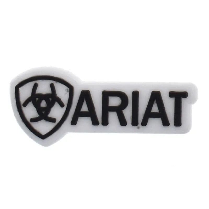 Ariat Black On White Shoe Charm