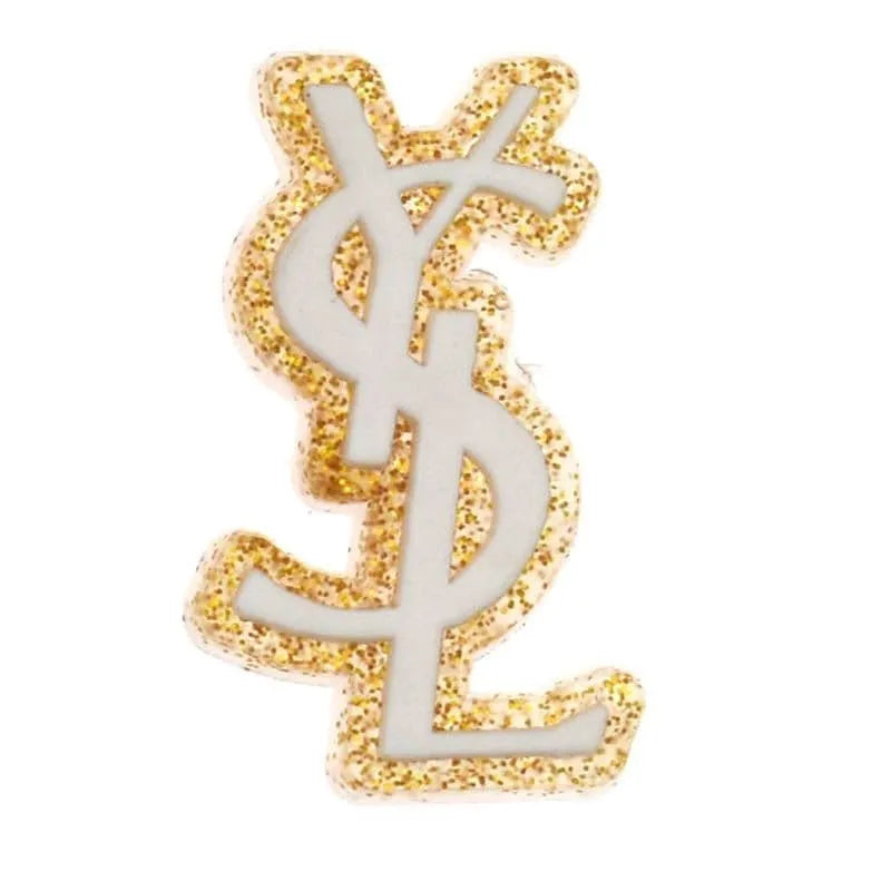 Ysl Yves Saint Laurent Stylized Logo Shoe Charm