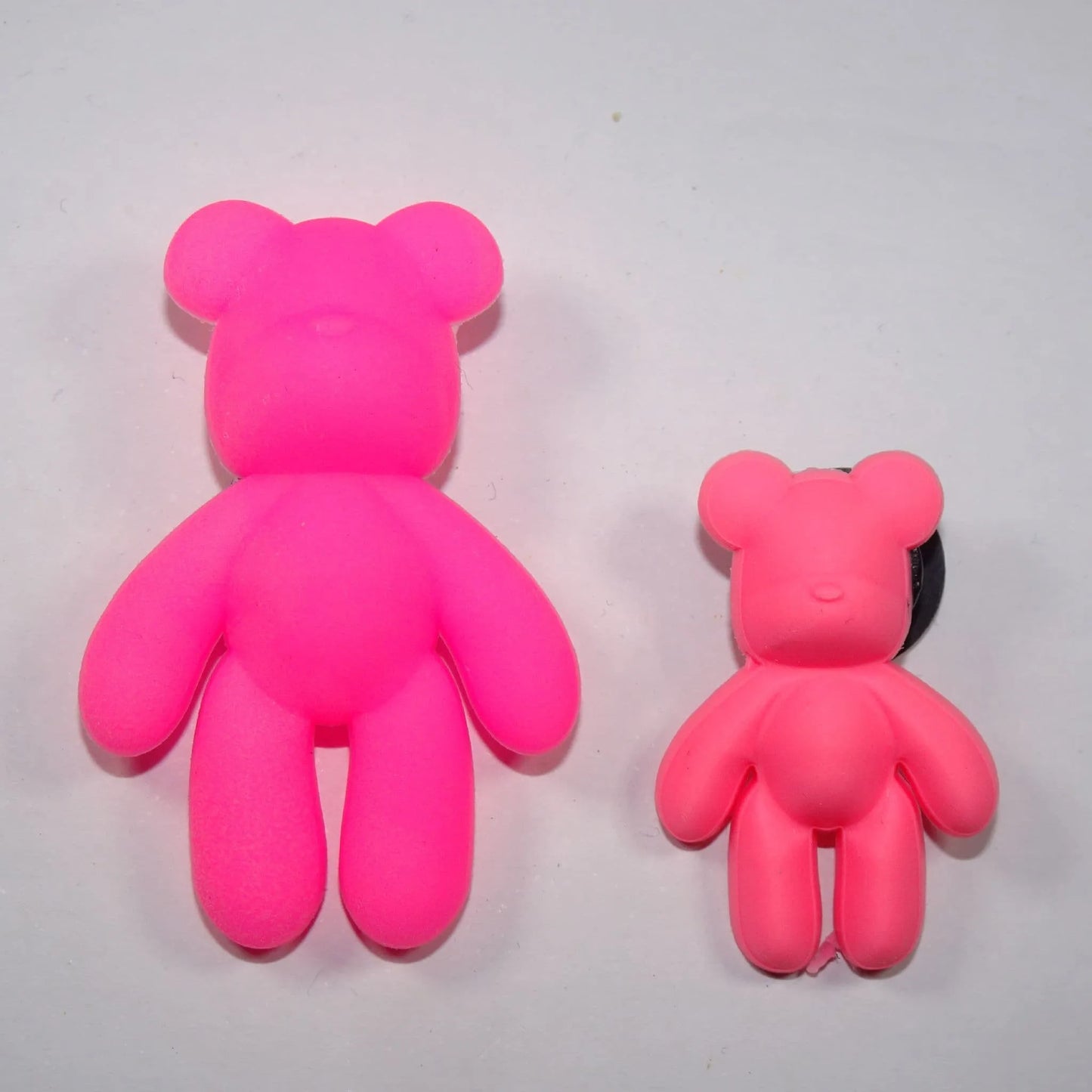 Large Teddy Bear Pink Shoe Charm