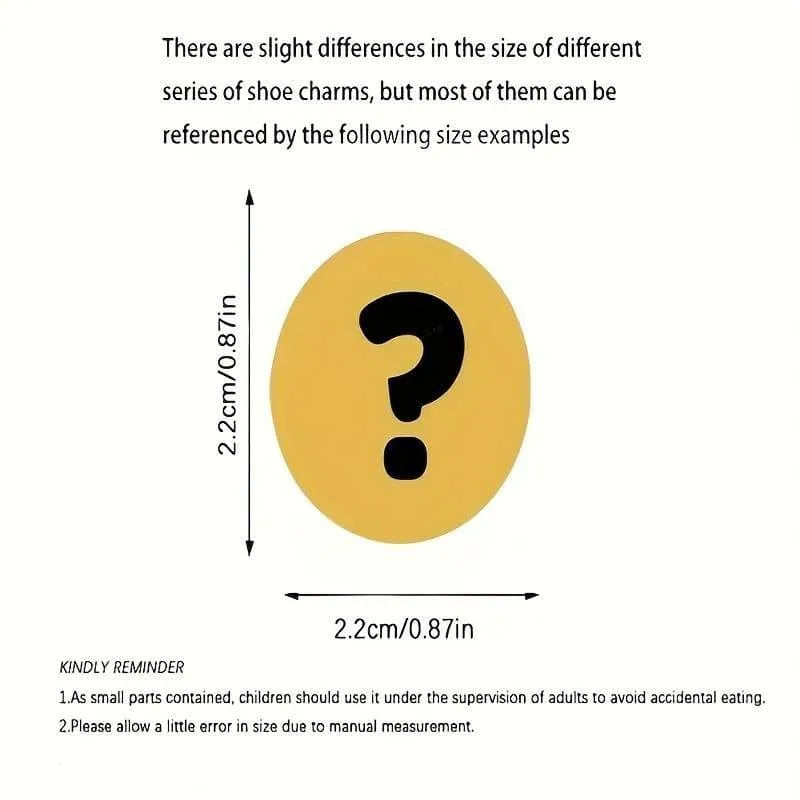 Large Teddy Bear Orange Shoe Charm