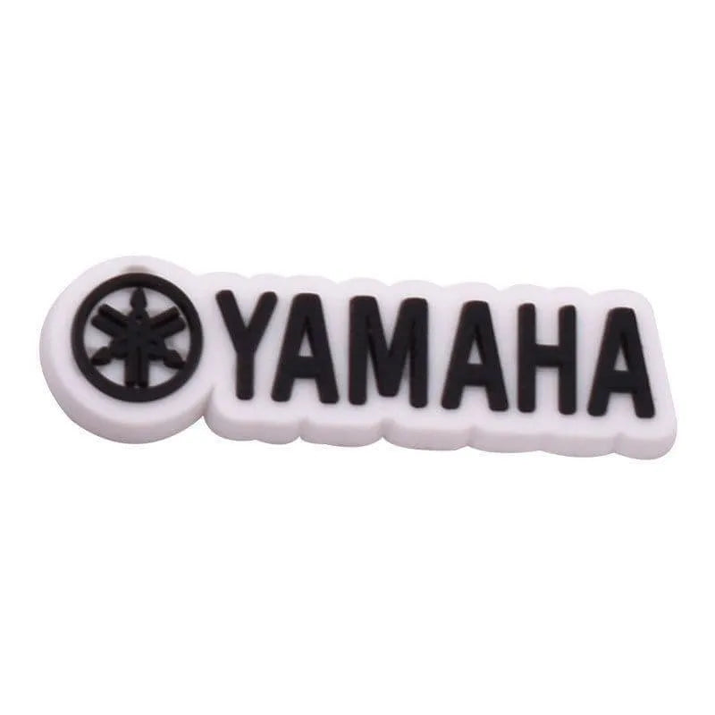Yamaha Black On White Stylised Bar Shoe Charm