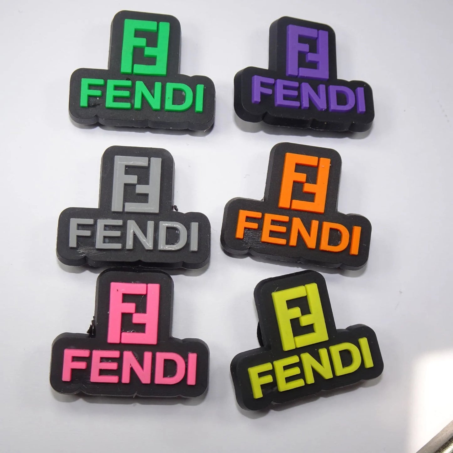 Fendi 6 Colours Fendi Stylized Badge Shoe Charm