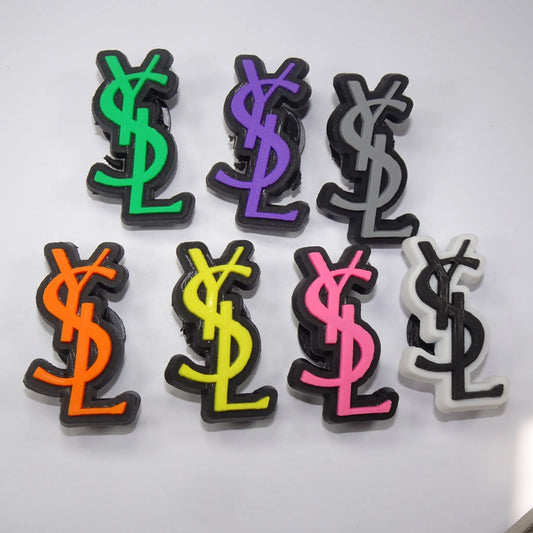 Ysl 7 Colours Ysl Stylized Logo Shoe Charm