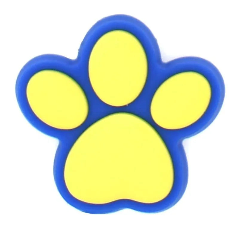 Yellow On Blue Paw Logo Badge Paw Paw Patrol Shoe Charm