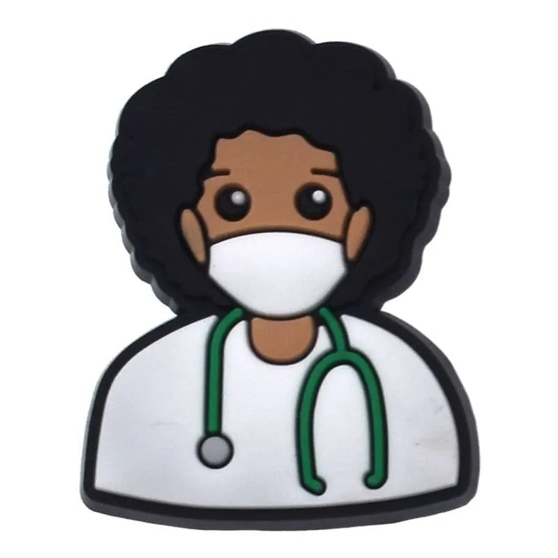 Consultant With Stethoscope Shoe Charm