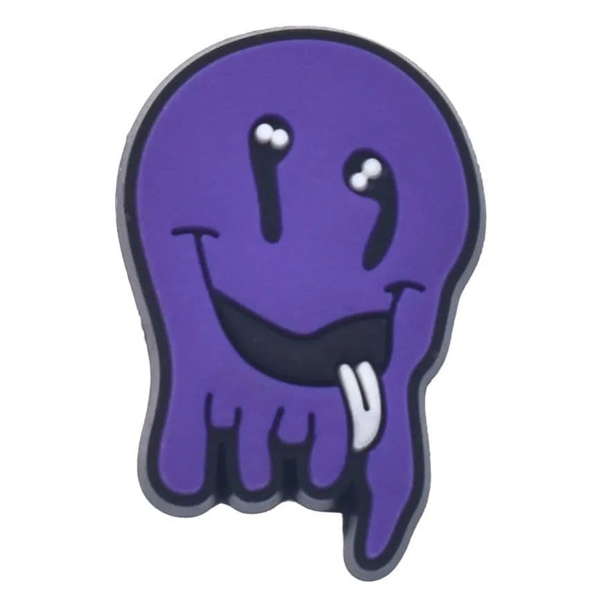 Purple Blob Shoe Charm