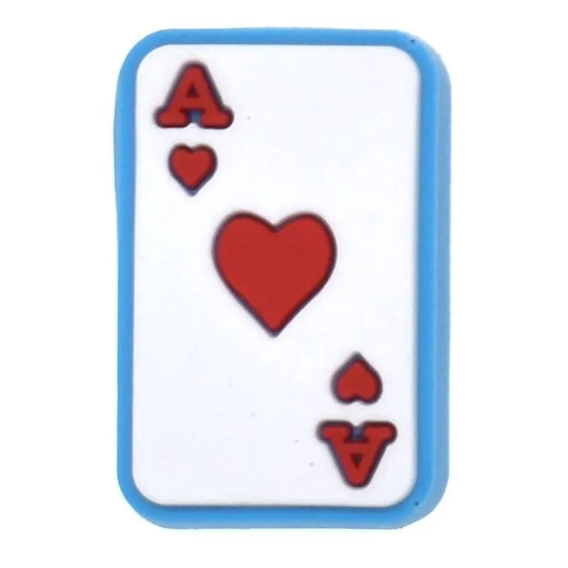Ace Of Hearts Shoe Charm