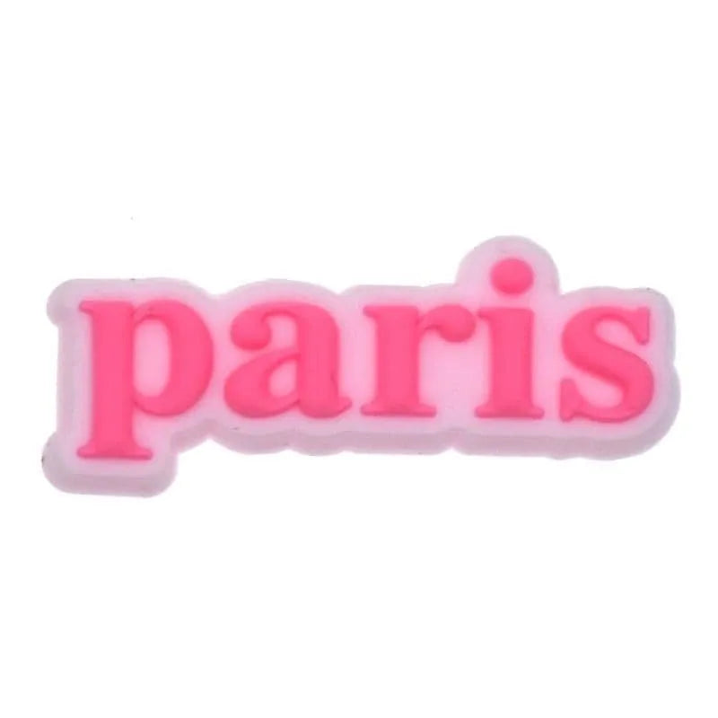 Paris Sign Shoe Charm