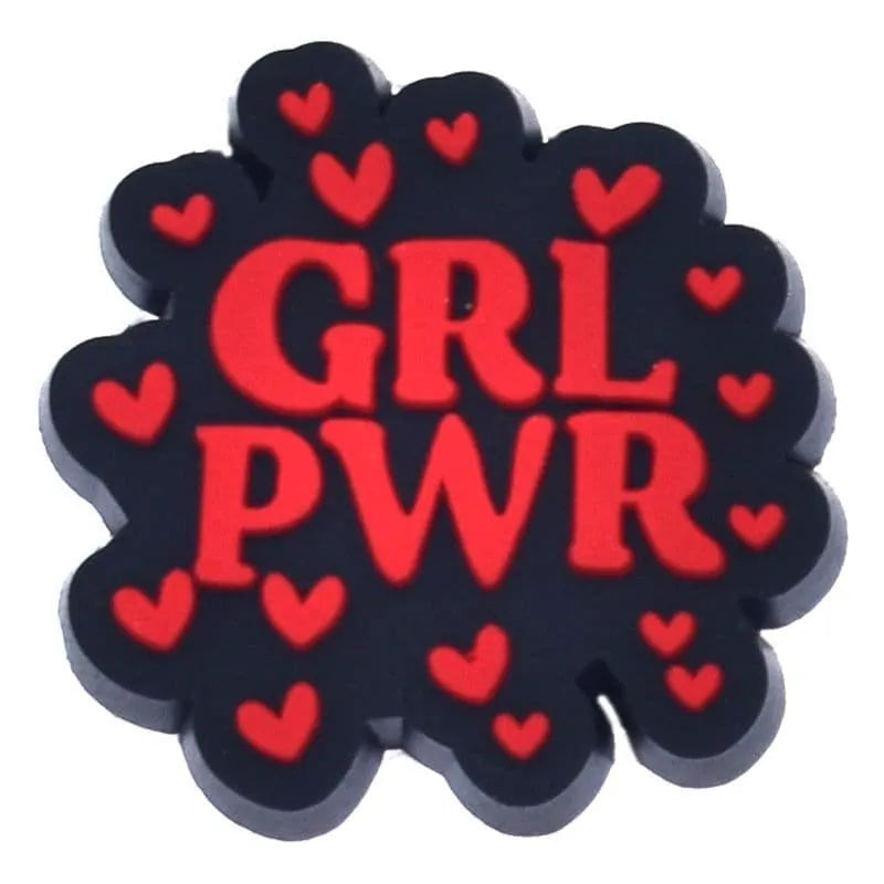 Grl Pwr Sign Shoe Charm