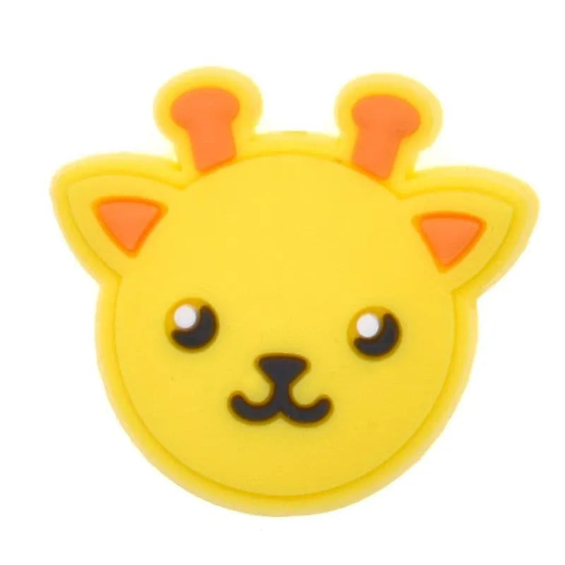 Yellow Sheep Face Shoe Charm