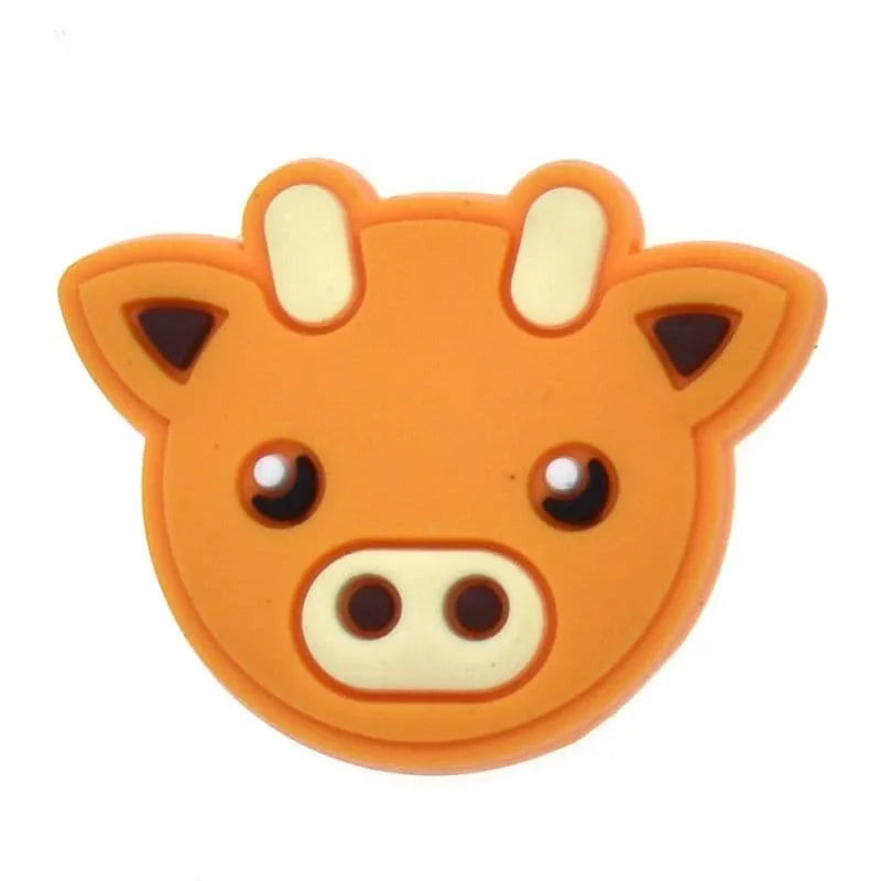 Yellow Calf Face Shoe Charm