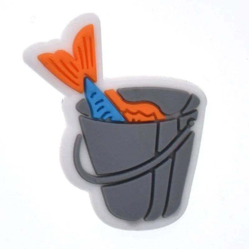 Bait Bucket Shoe Charm