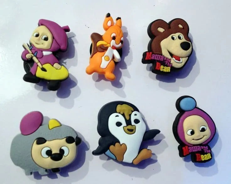 6 Mawa And The Bear Cartoon Shoe Charm