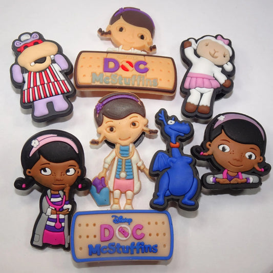 8 Doc Mcstuffins Cartoon Characters Set Shoe Charm
