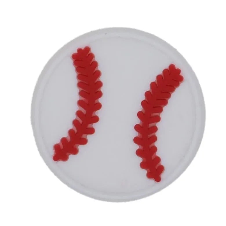 White Fine Stitch Shoe Charm