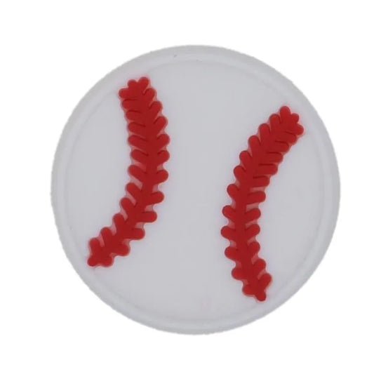 White Fine Stitch Shoe Charm