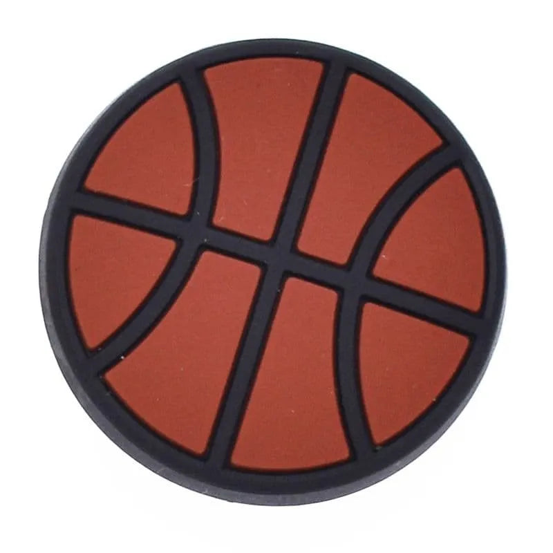 Basketball Brown Shoe Charm
