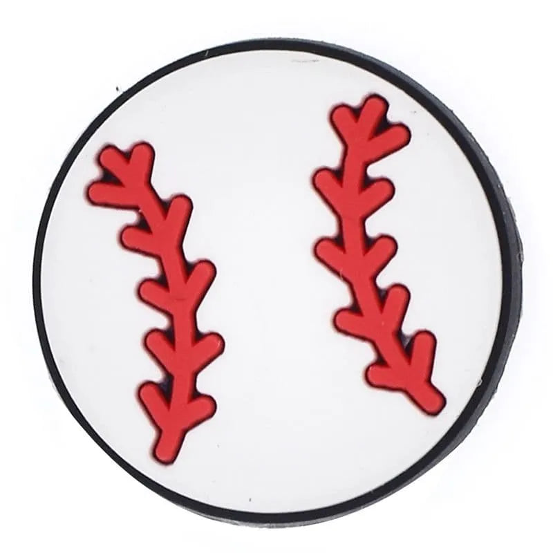 White Baseball Shoe Charm