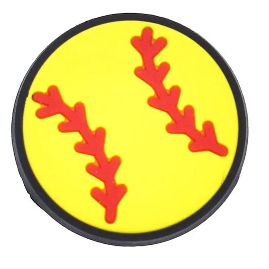 Yellow Baseball Shoe Charm