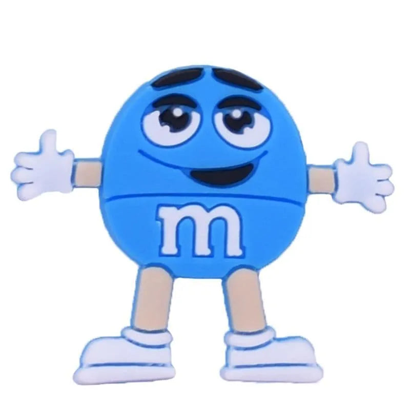 M And M'S Arms Wide Blue People Character Shoe Charm