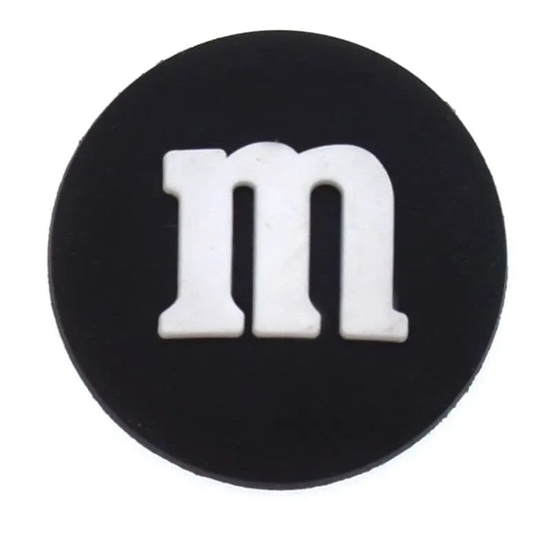 M And M'S Black Dragée Chocolate Confectionery Shoe Charm