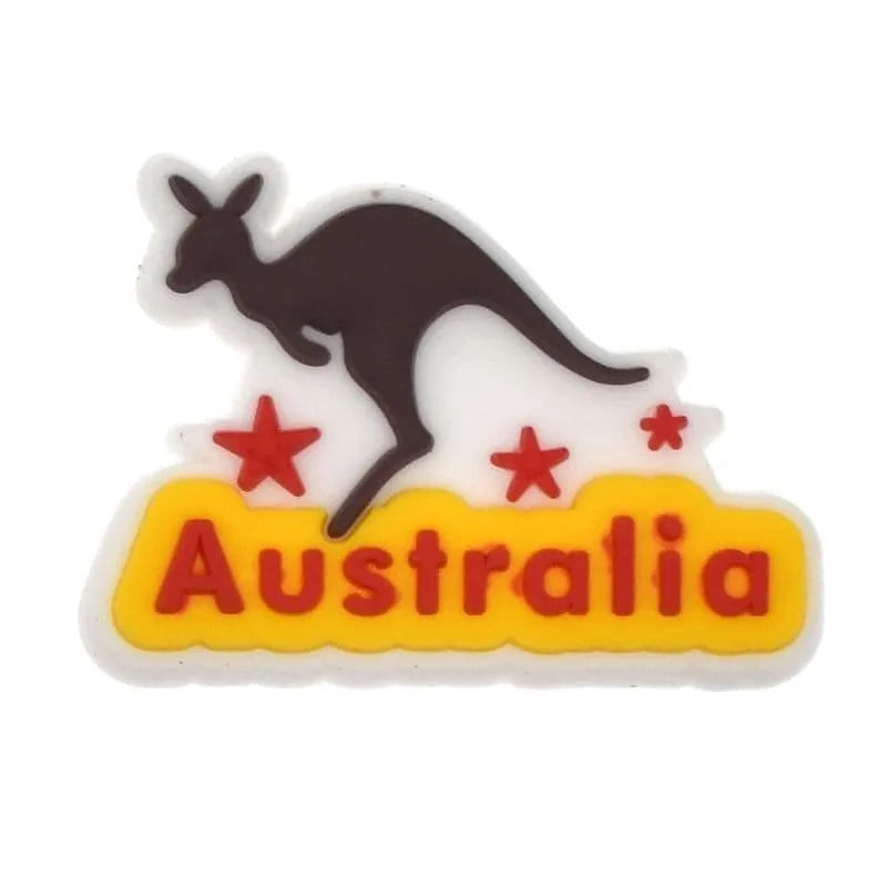 Australia, Kangaroo, Travel The World Shoe Charm
