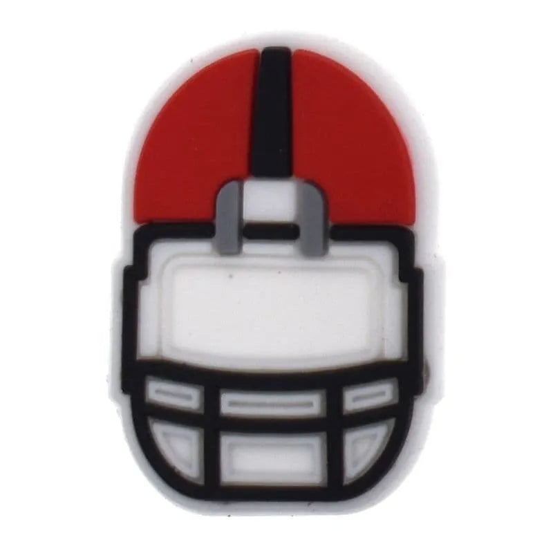 American Football Players Helmet Shoe Charm