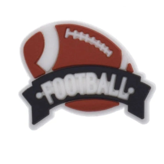 American Football Sign Logo Shoe Charm