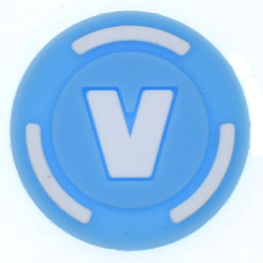 V For V Bucks Badge Logo Sign For Fortnite Shoe Charm
