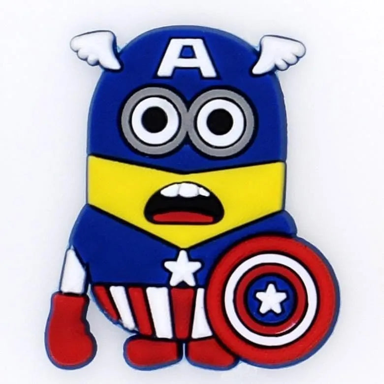 Captain Minion Americaman Minions Shoe Charm