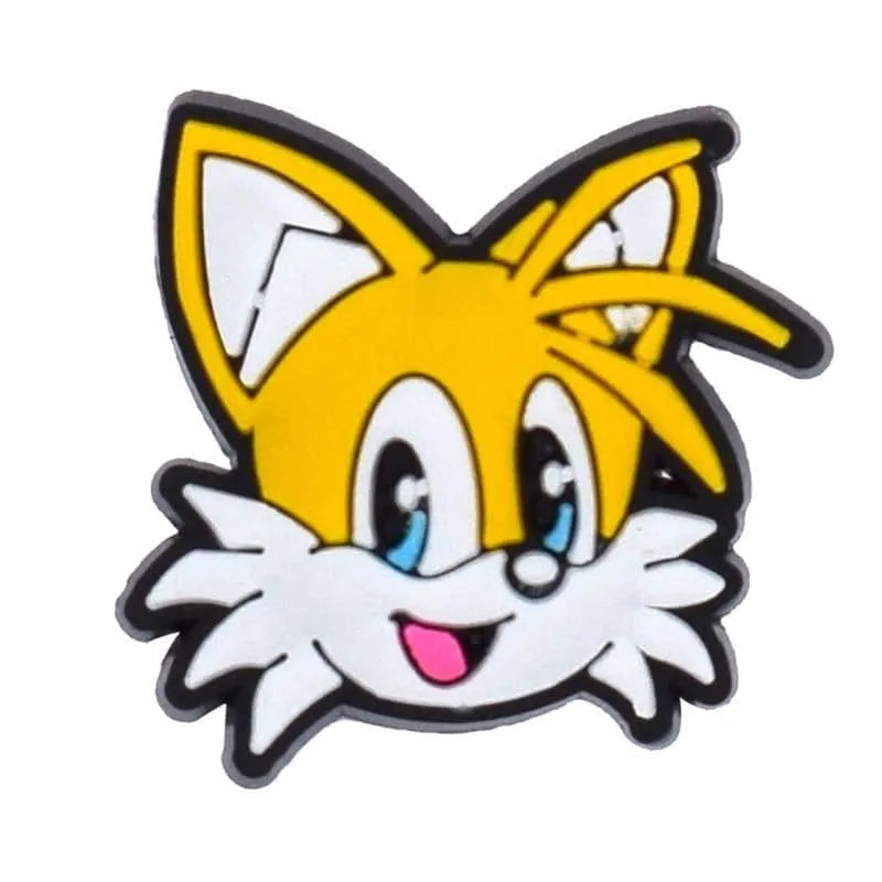 Tails Face From Sonic Shoe Charm