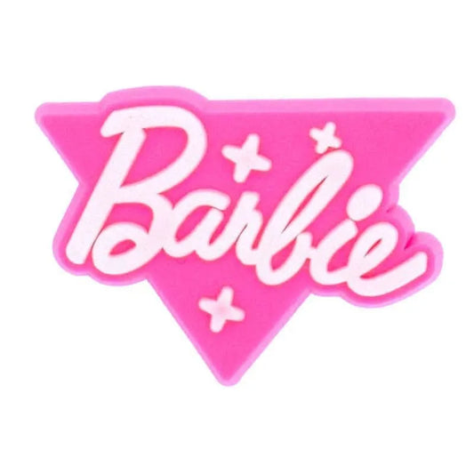 Barbie Pink Triangle Empowerment Sign Logo Badge Shoe Charm